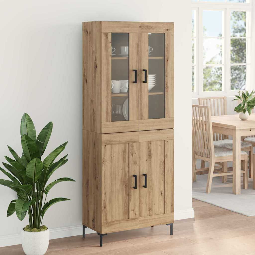 Haut Armoire 2 pc Chêne artisanal 69,5 x 34 x 180 cm - XIOS