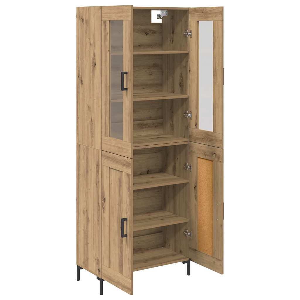 Haut Armoire 2 pc Chêne artisanal 69,5 x 34 x 180 cm - XIOS