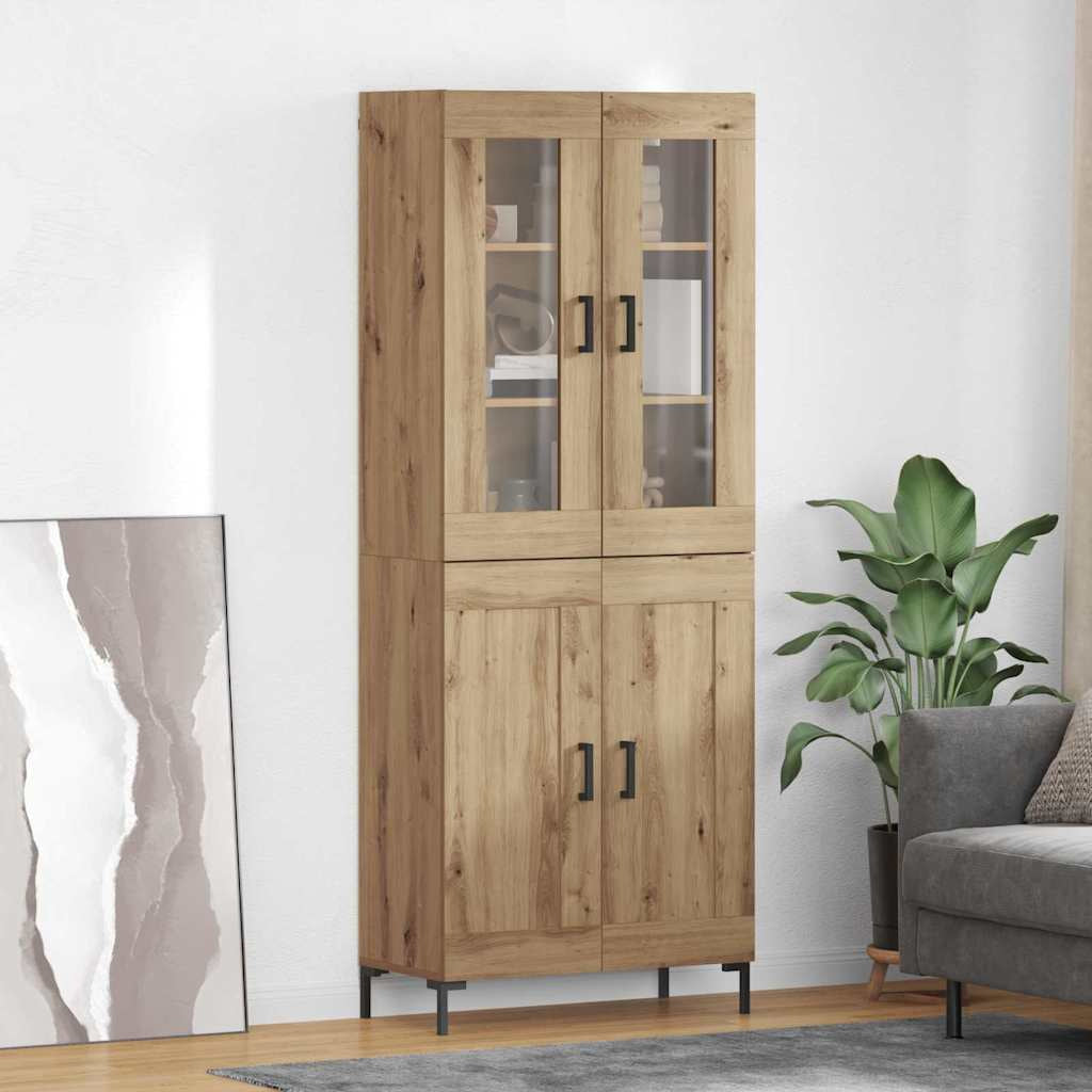 Haut Armoire 2 pc Chêne artisanal 69,5 x 34 x 180 cm - XIOS