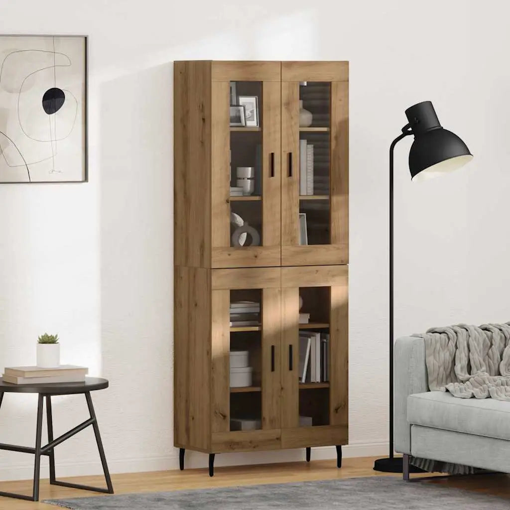 Haut Armoire 2 pc Chêne artisanal 69,5 x 34 x 180 cm - XIOS