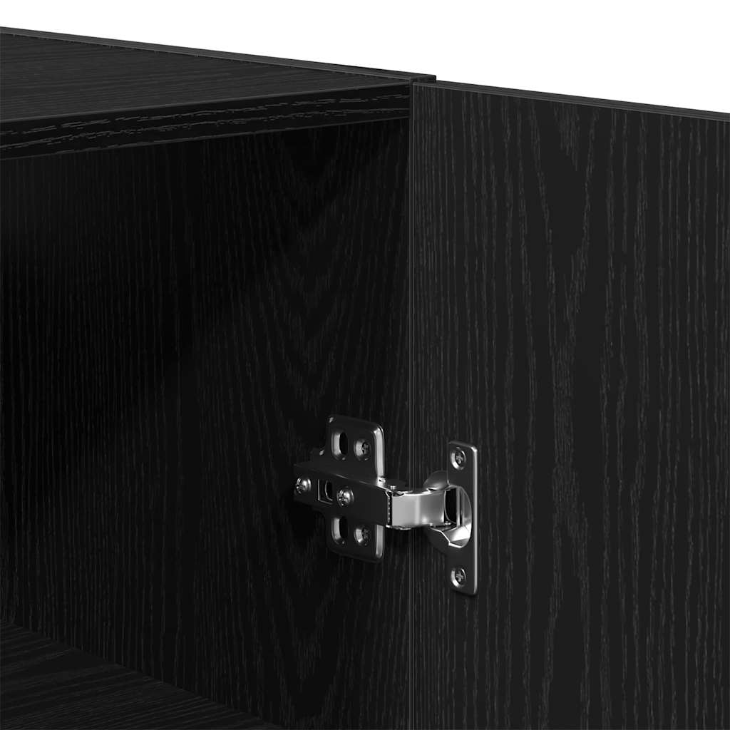Haut Armoire 2 pc Chêne noir 69,5 x 34 x 180 cm - XIOS