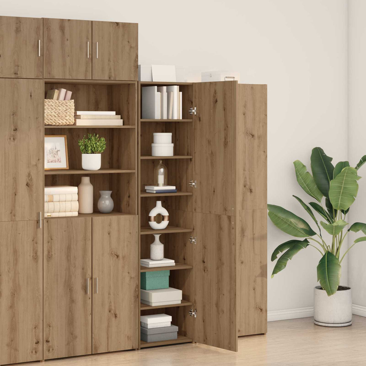Haut Armoire Chêne artisanal 45 x 42,5 x 185 cm - XIOS