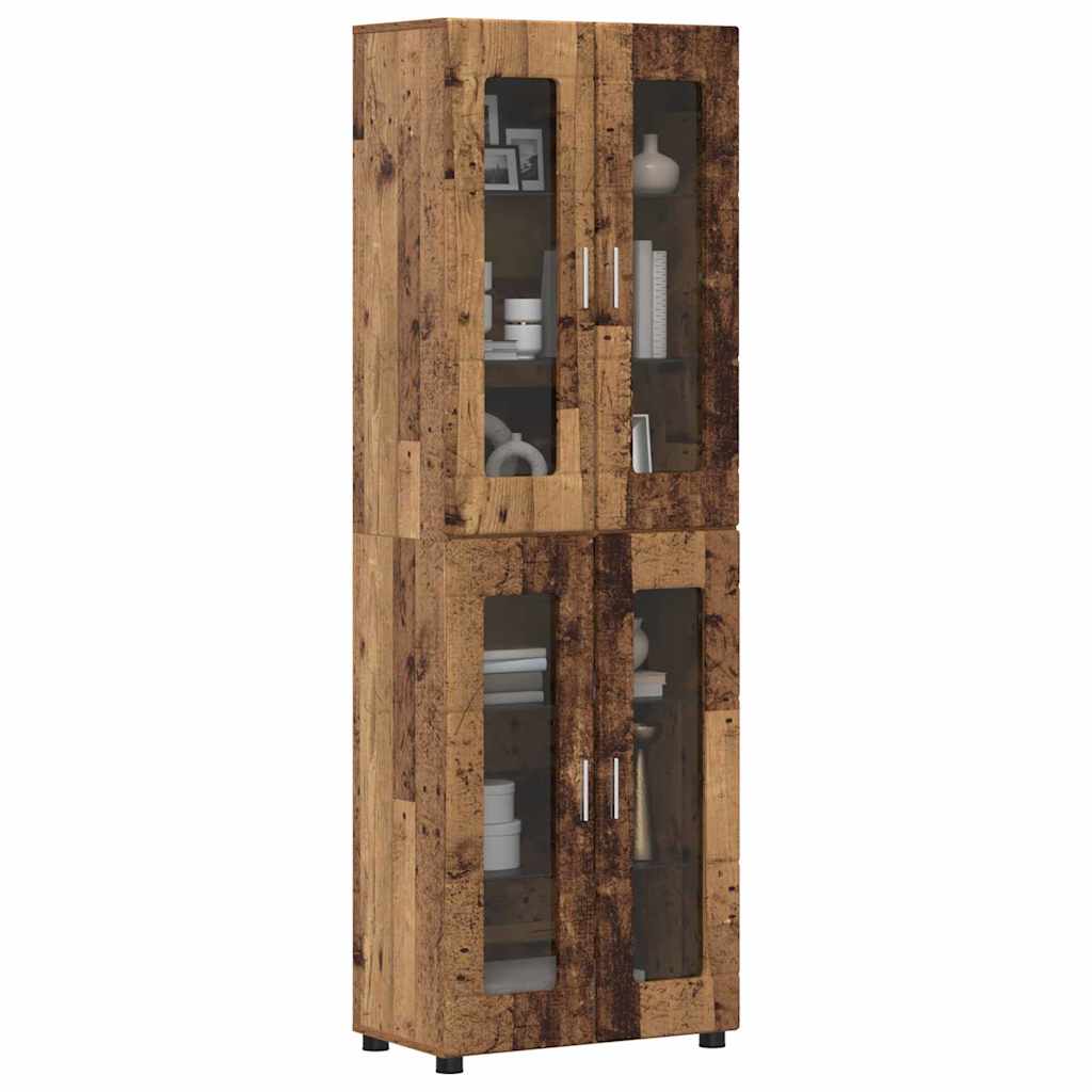 Haut Armoire FLORIN 60 x 35 x 182 cm Bois ancien - XIOS