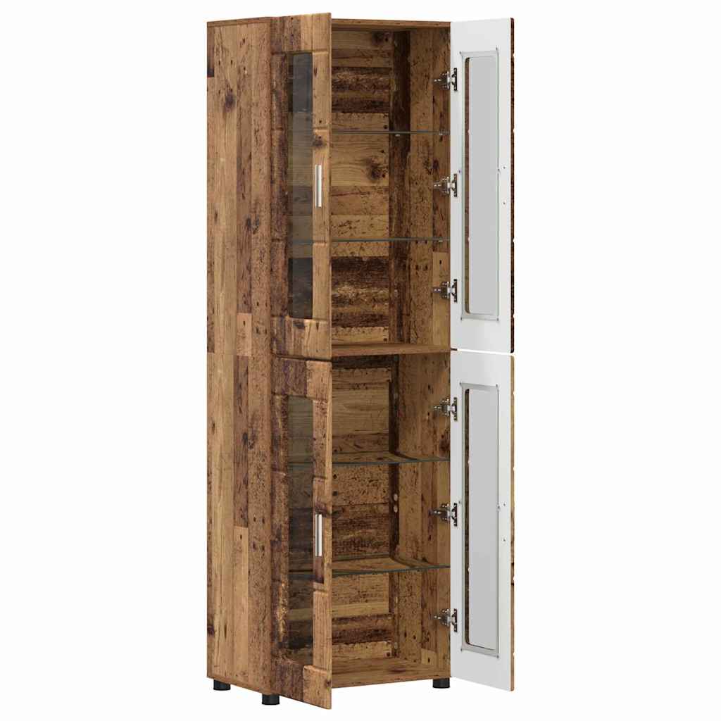 Haut Armoire FLORIN 60 x 35 x 182 cm Bois ancien - XIOS