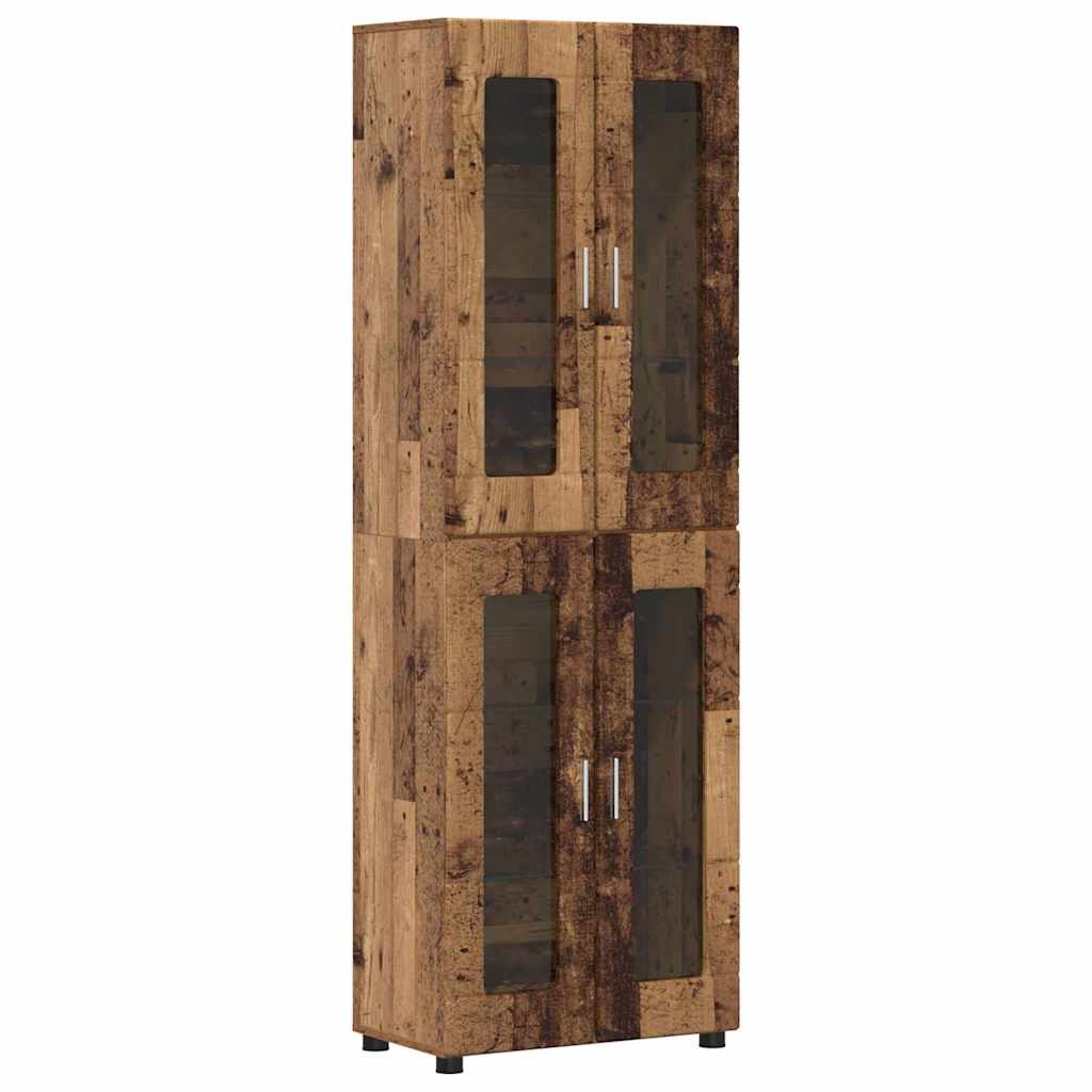 Haut Armoire FLORIN 60 x 35 x 182 cm Bois ancien - XIOS