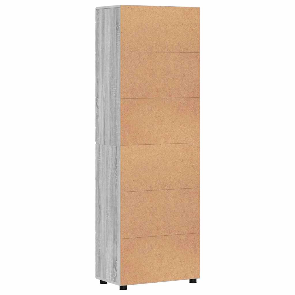 Haut Armoire FLORIN 60 x 35 x 182 cm Gris Sonoma - XIOS