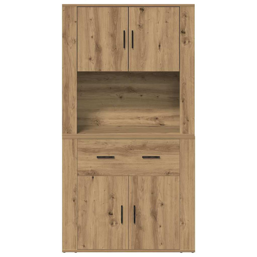 Haut de Buffet chêne artisanal 80 x 33 x 150 cm - XIOS