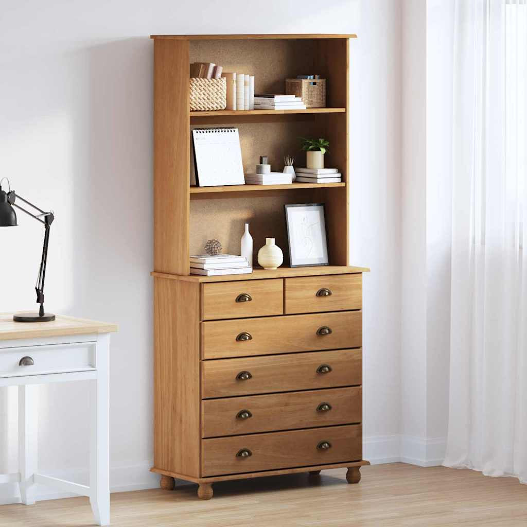 Hutch ASKIM Cire de Miel 91 x 40 x 200,5 cm Bois de pin massif - XIOS
