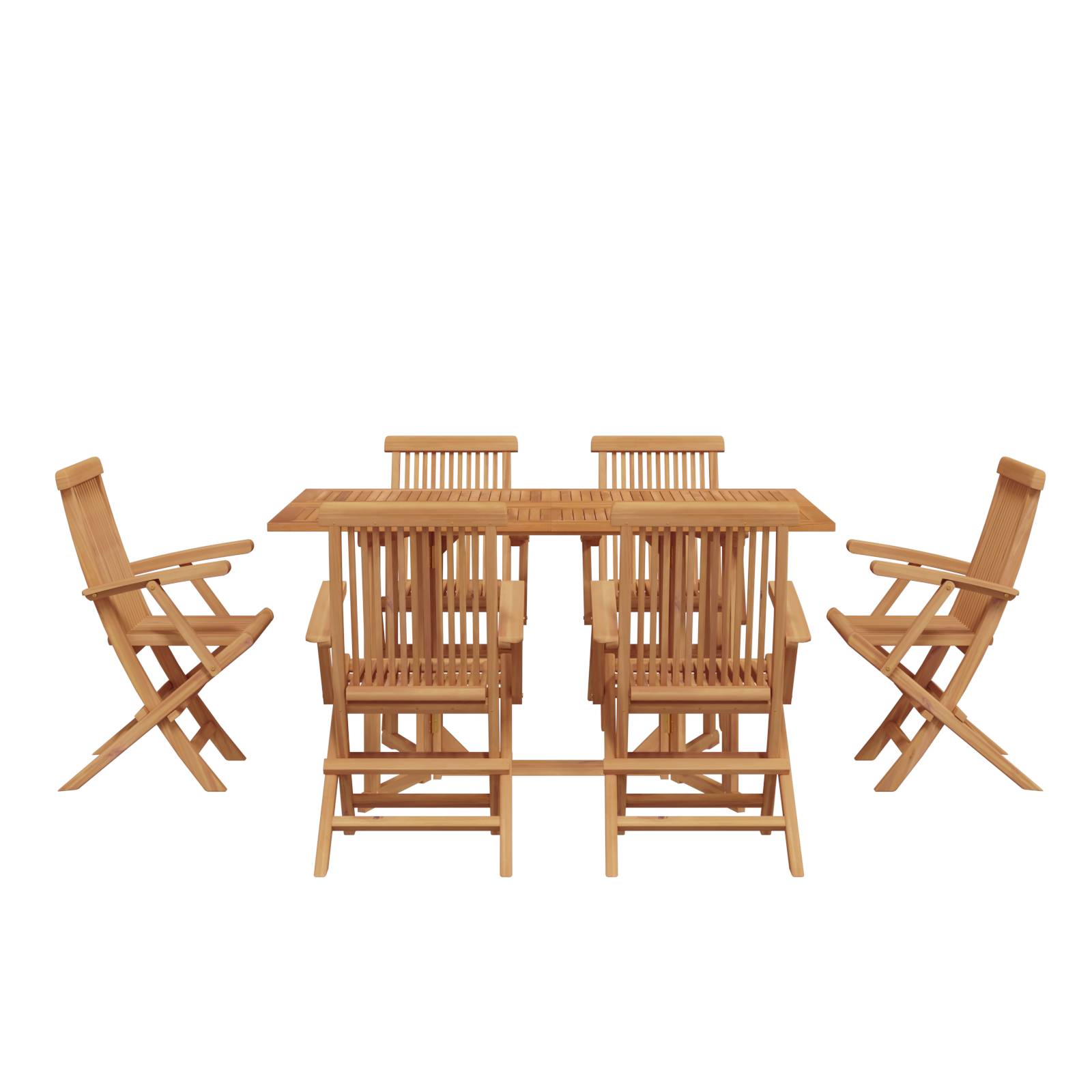 Ensemble de salle à manger de jardin en bois massif Chaises de jardin vidaXL
