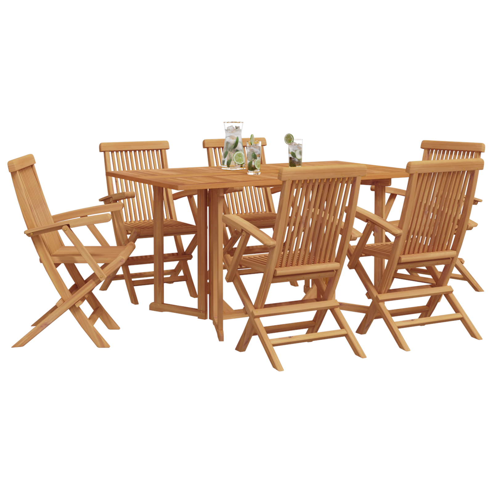 Ensemble de salle à manger de jardin en bois massif Chaises de jardin vidaXL