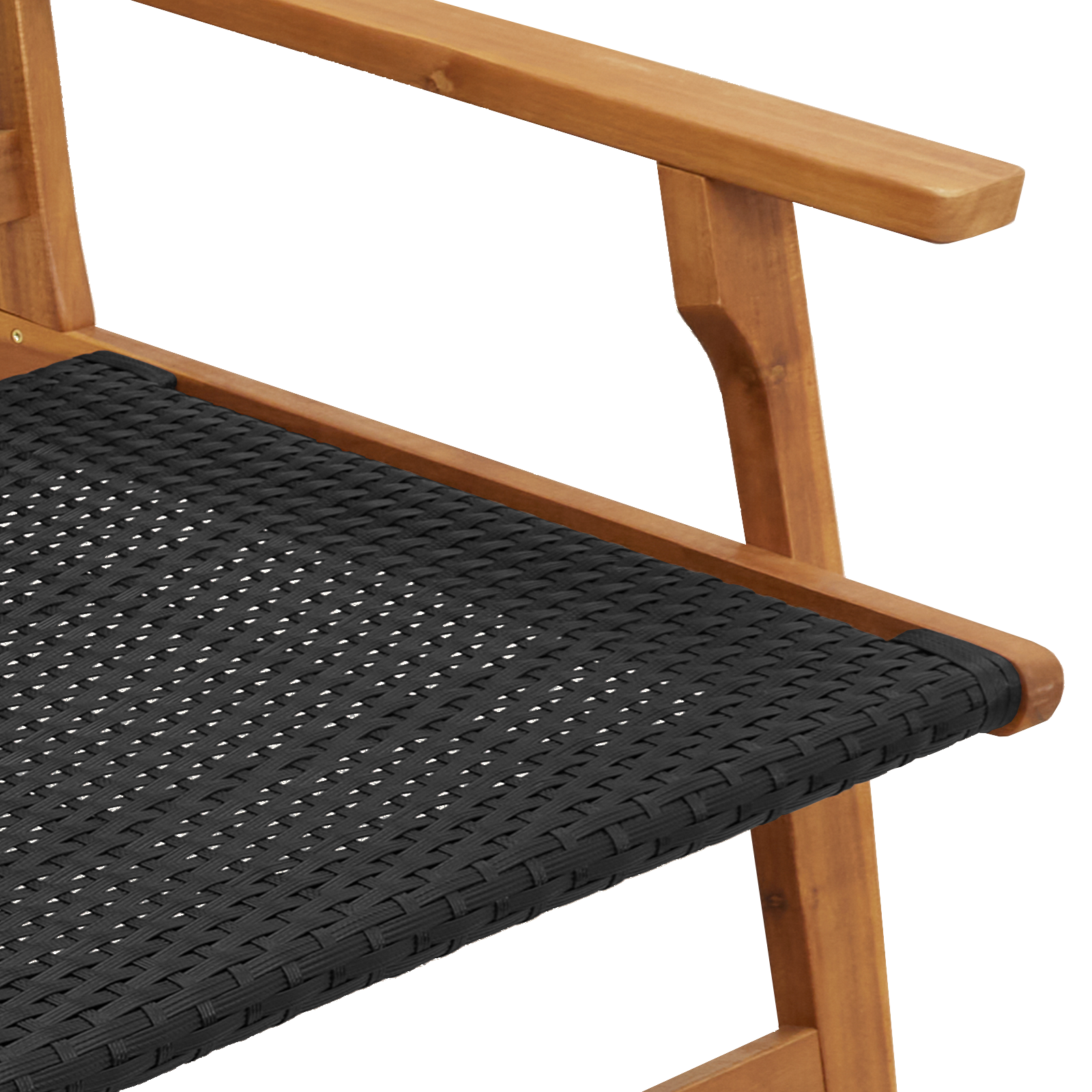 Ensemble de chaises de jardin avec table - 5 pièces, bois d'acacia noir Chaises de jardin vidaXL