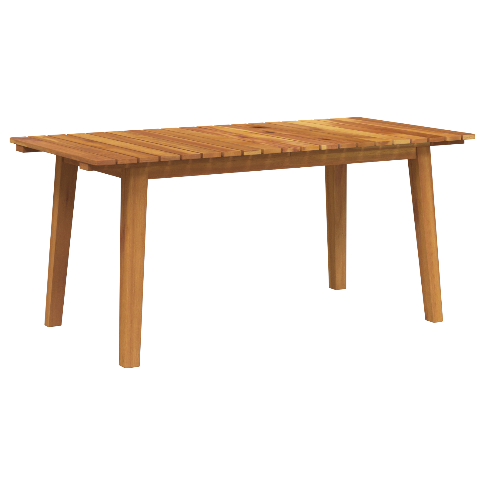 Ensemble de chaises de jardin avec table - 5 pièces, bois d'acacia noir Chaises de jardin vidaXL