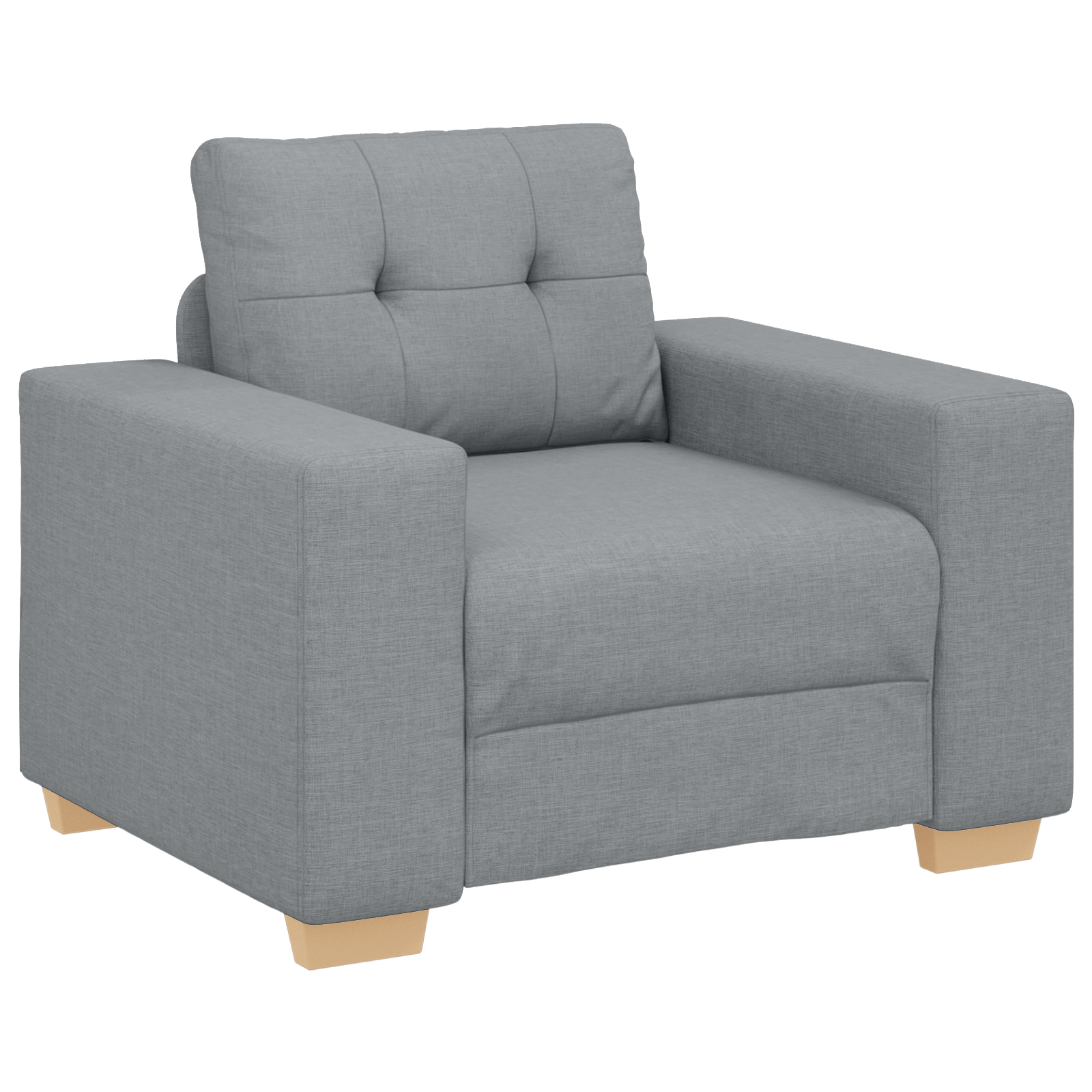 Ensemble de Canapés avec coussin avec oreiller 3 pcs Gris tissu - XIOS