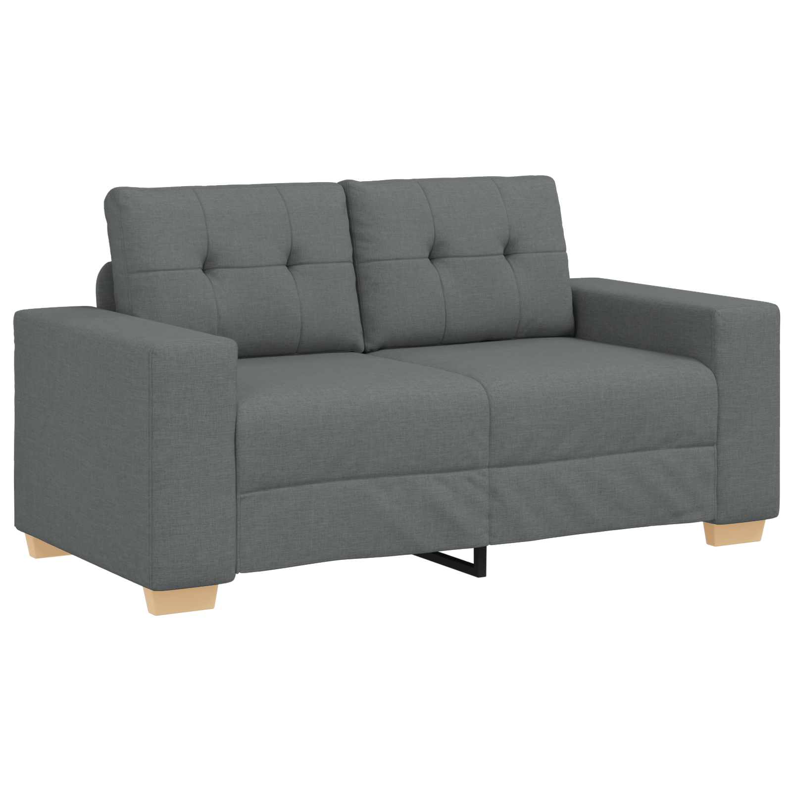 Ensemble de Canapés avec coussin avec oreiller 3 pcs Gris tissu - XIOS