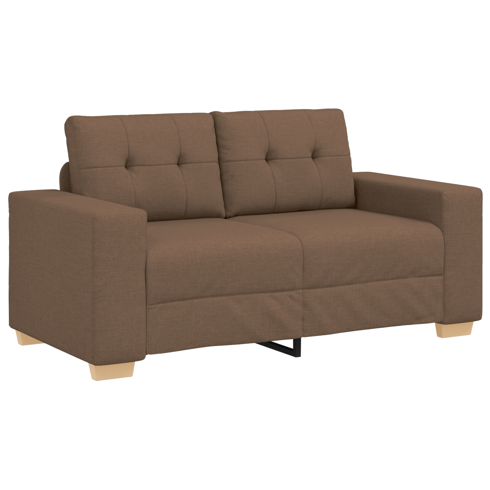 Ensemble de Canapés avec coussin avec oreiller Marron tissu - XIOS