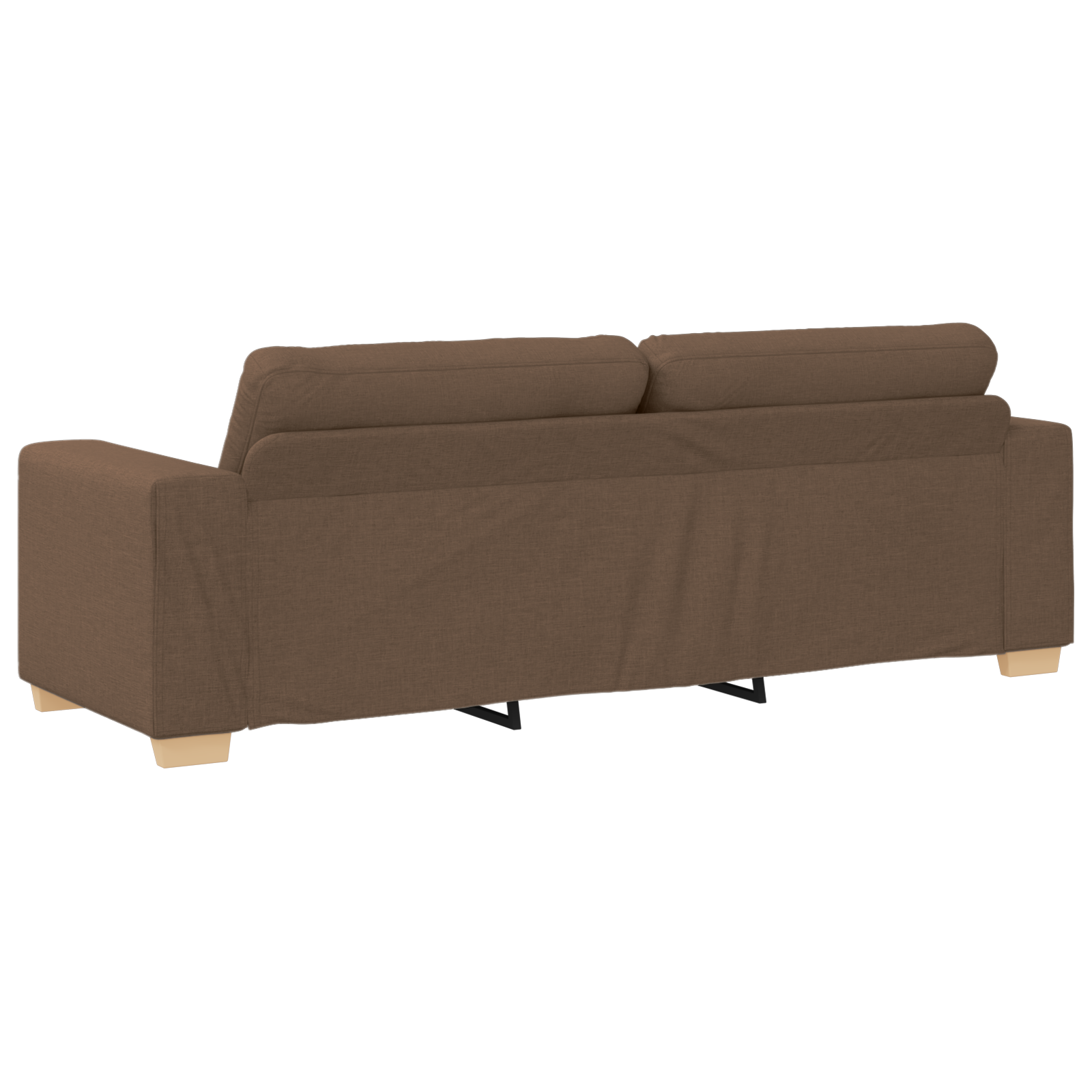 Ensemble de Canapés avec coussin avec oreiller Marron tissu - XIOS