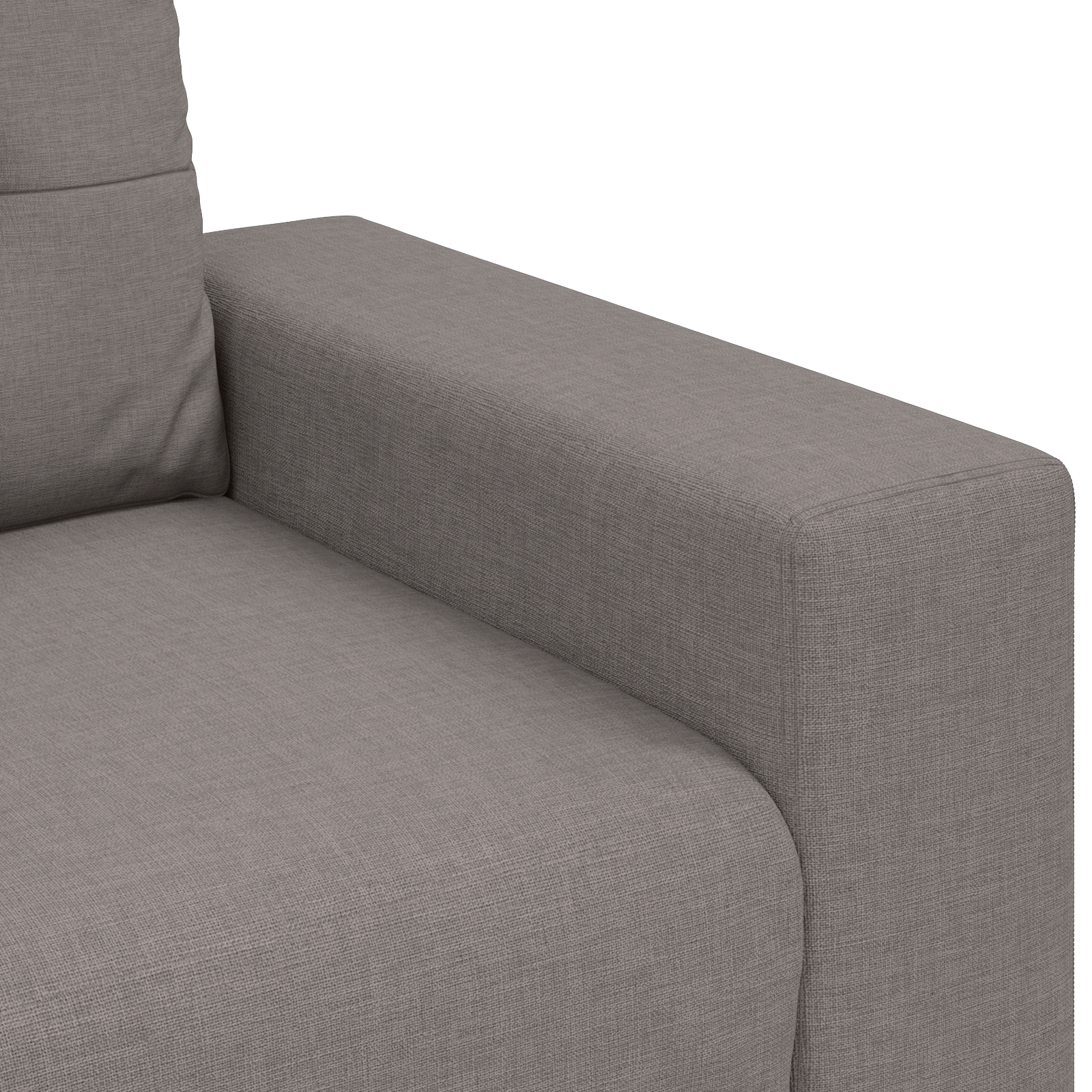Ensemble de Canapés avec coussin 3 pcs Taupe tissu - XIOS