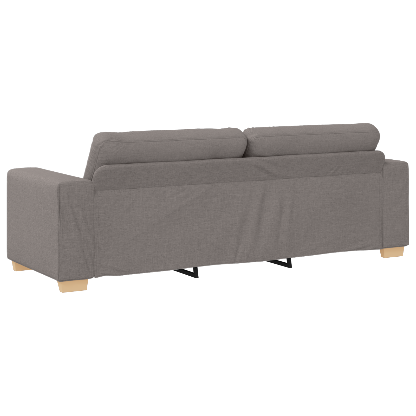 Ensemble de Canapés avec coussin 3 pcs Taupe tissu - XIOS