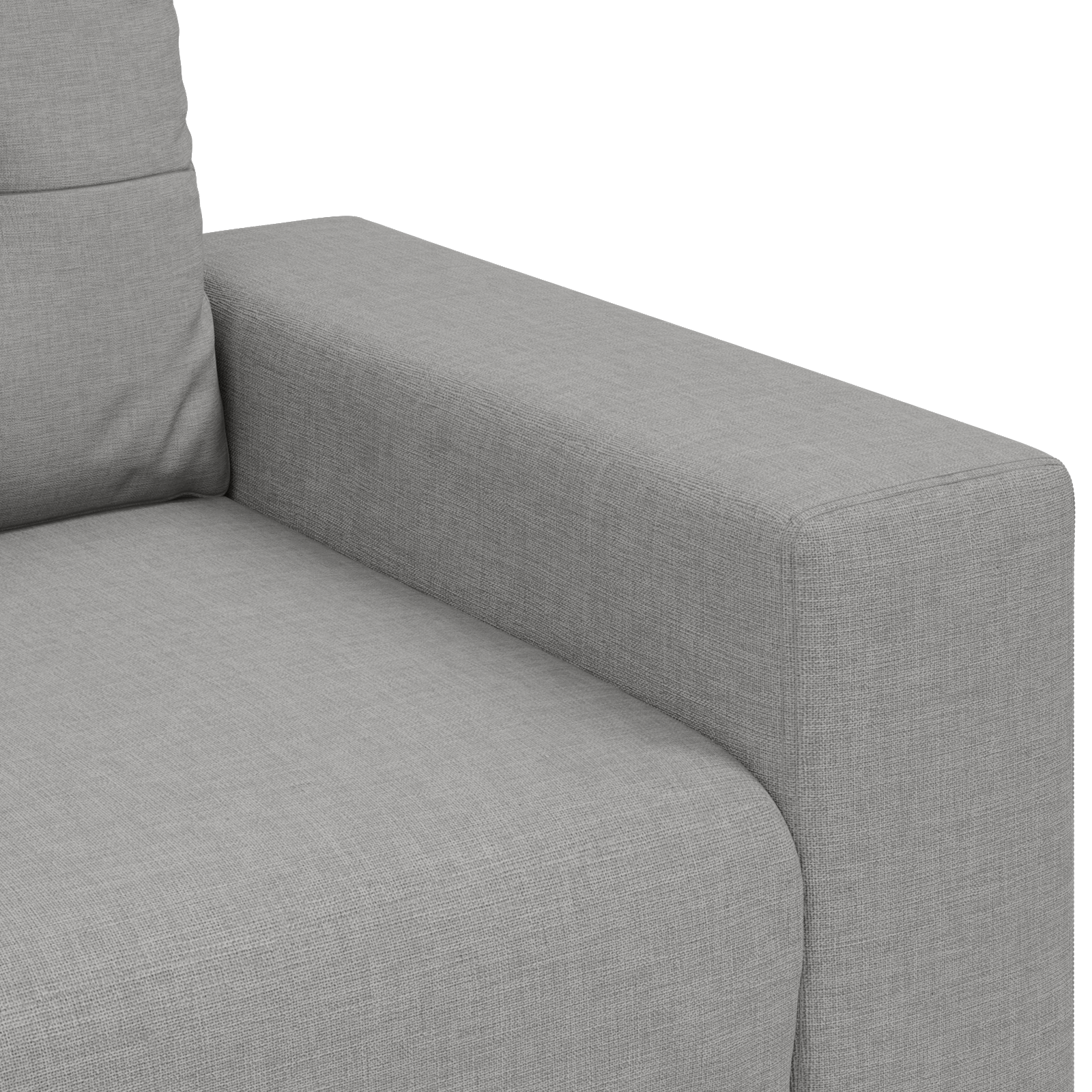 Ensemble de Canapés avec coussin avec oreiller Gris tissu - XIOS