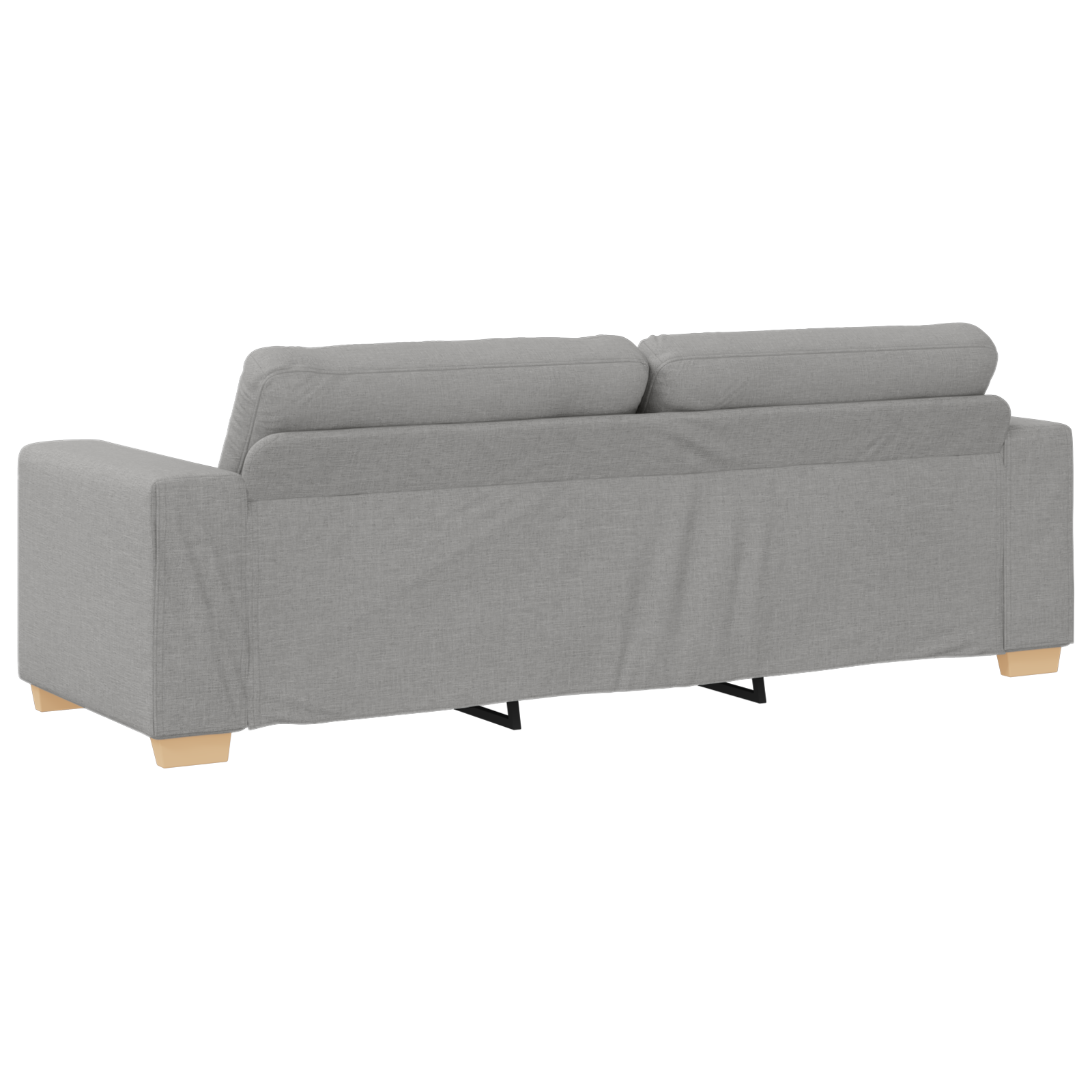 Ensemble de Canapés avec coussin avec oreiller Gris tissu - XIOS