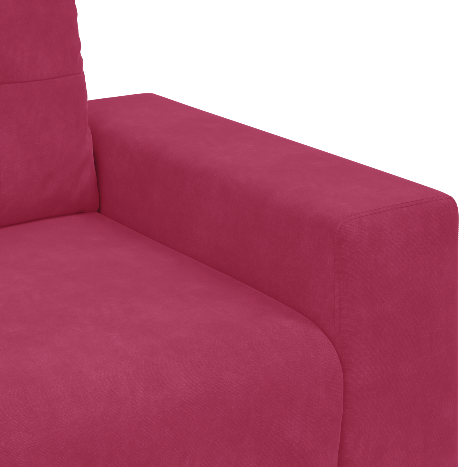 Ensemble de Canapés 3 pcs Bordeaux 221 x 78 x 80 cm Velours - XIOS