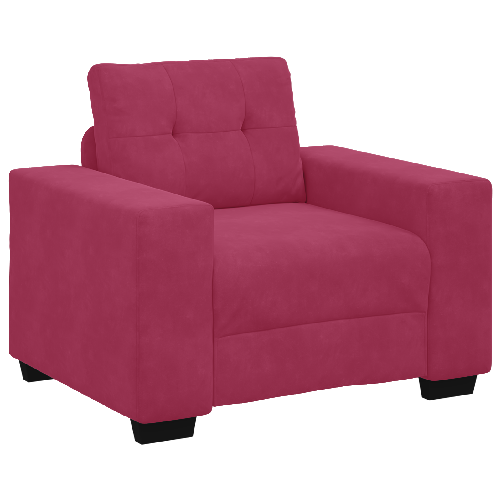 Ensemble de Canapés 3 pcs Bordeaux 221 x 78 x 80 cm Velours - XIOS