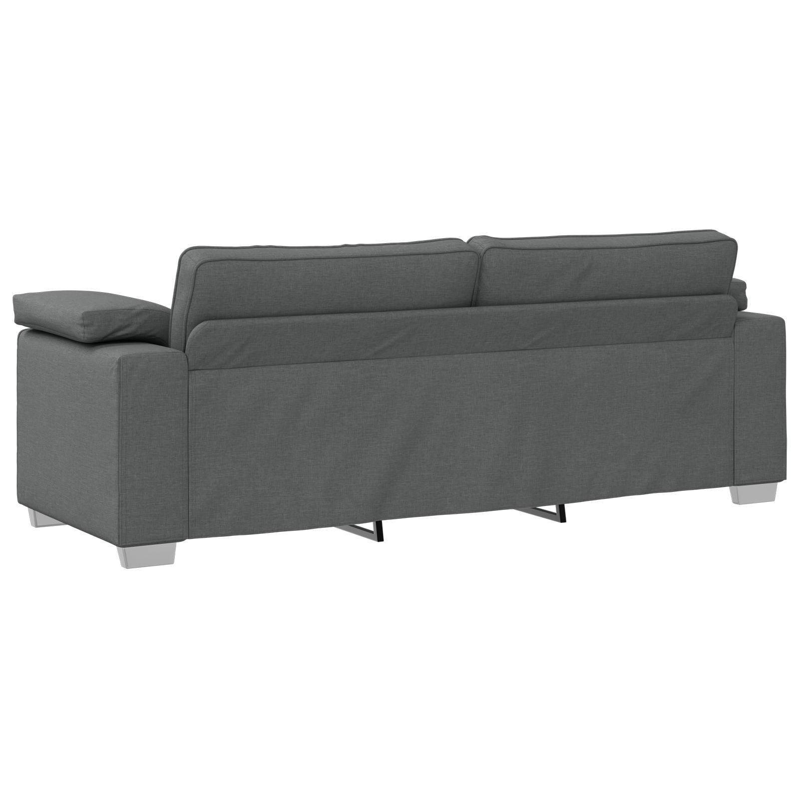 Ensemble de Canapés 2 pcs Gris foncé 219 x 77 x 82 cm tissu - XIOS