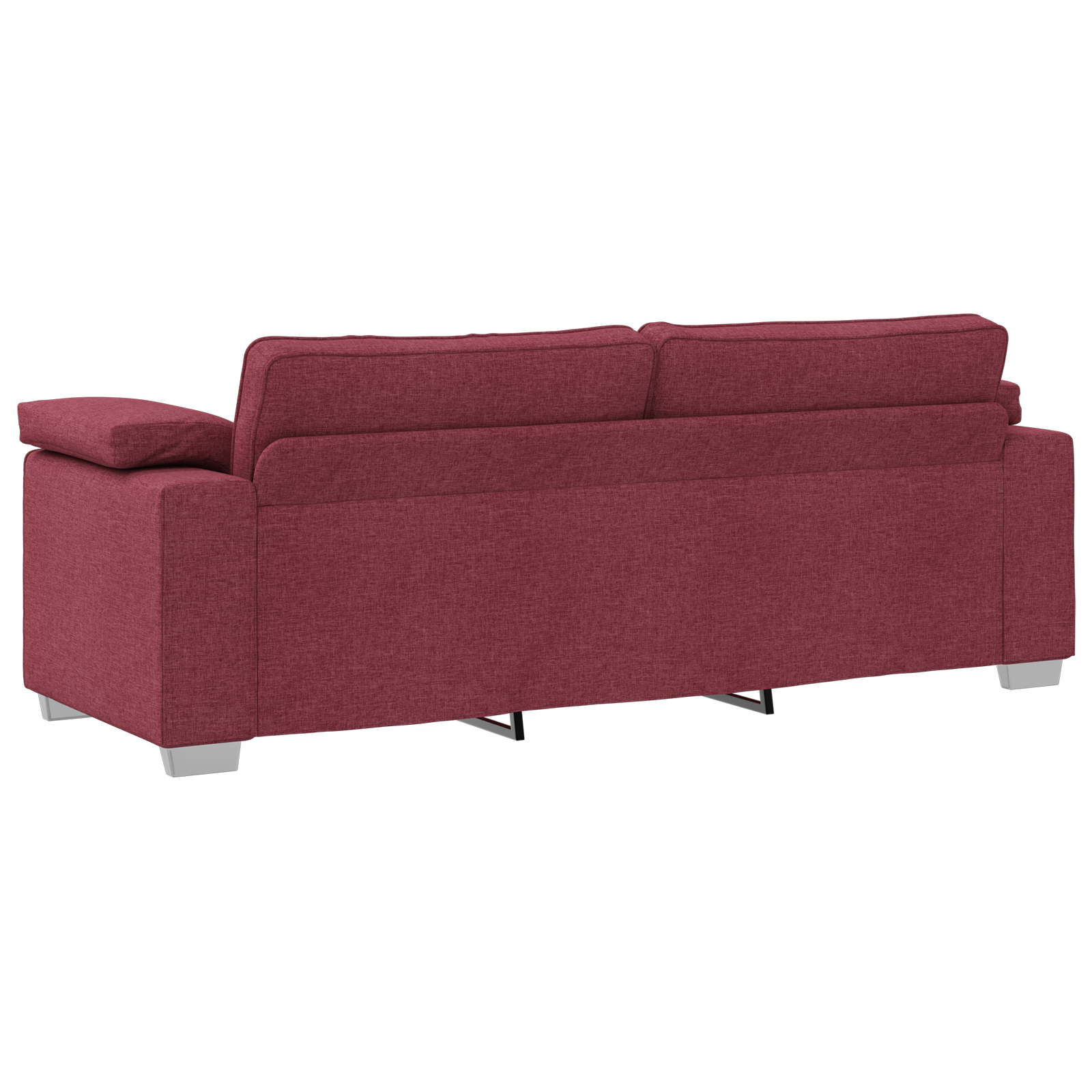 Ensemble de Canapés 2 pcs Rouge bordeaux 219 x 77 x 82 cm tissu - XIOS