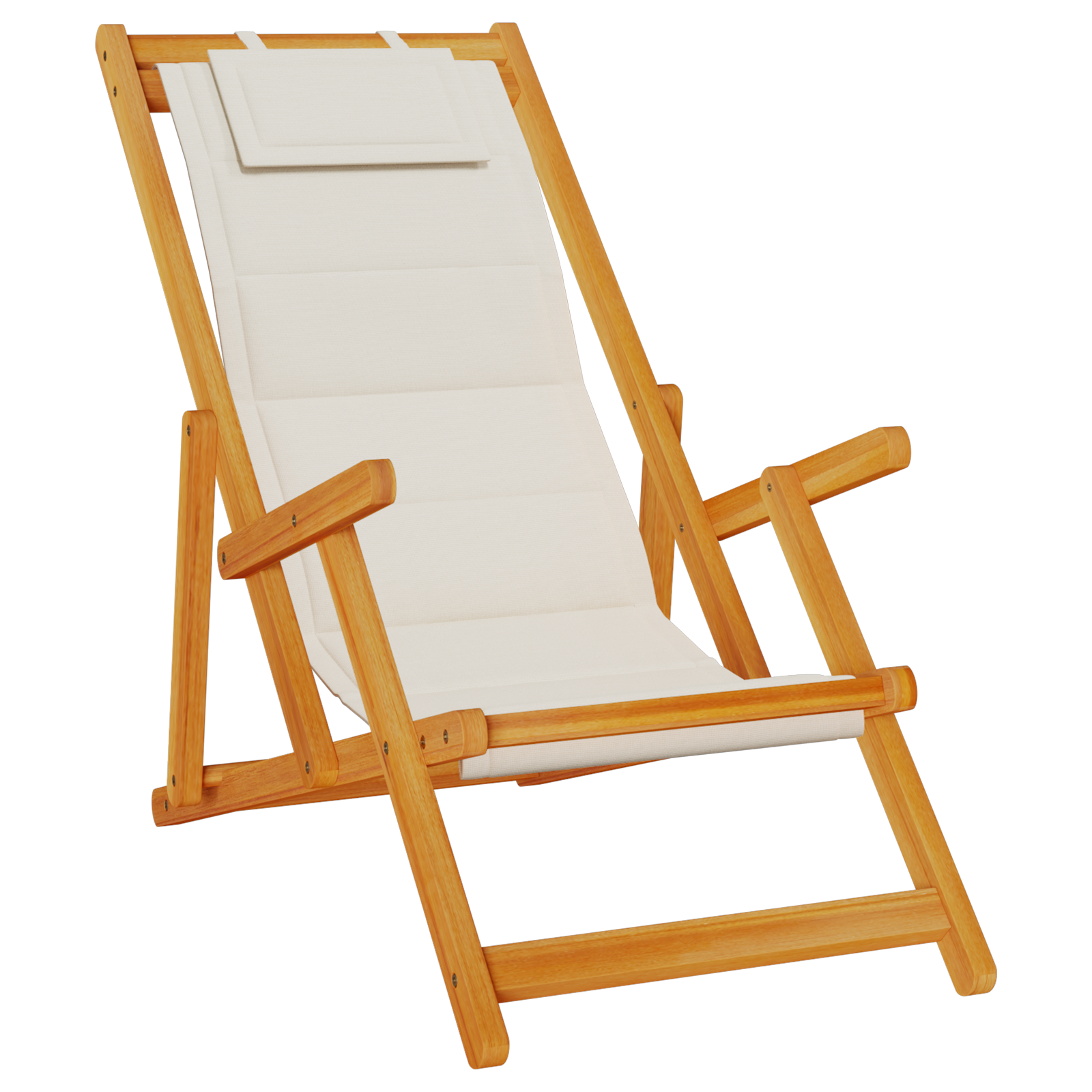 Chaises de plage pliantes vidaXL 2 pcs Gris clair Bois d'acacia massif et Textilène Chaises de jardin vidaXL