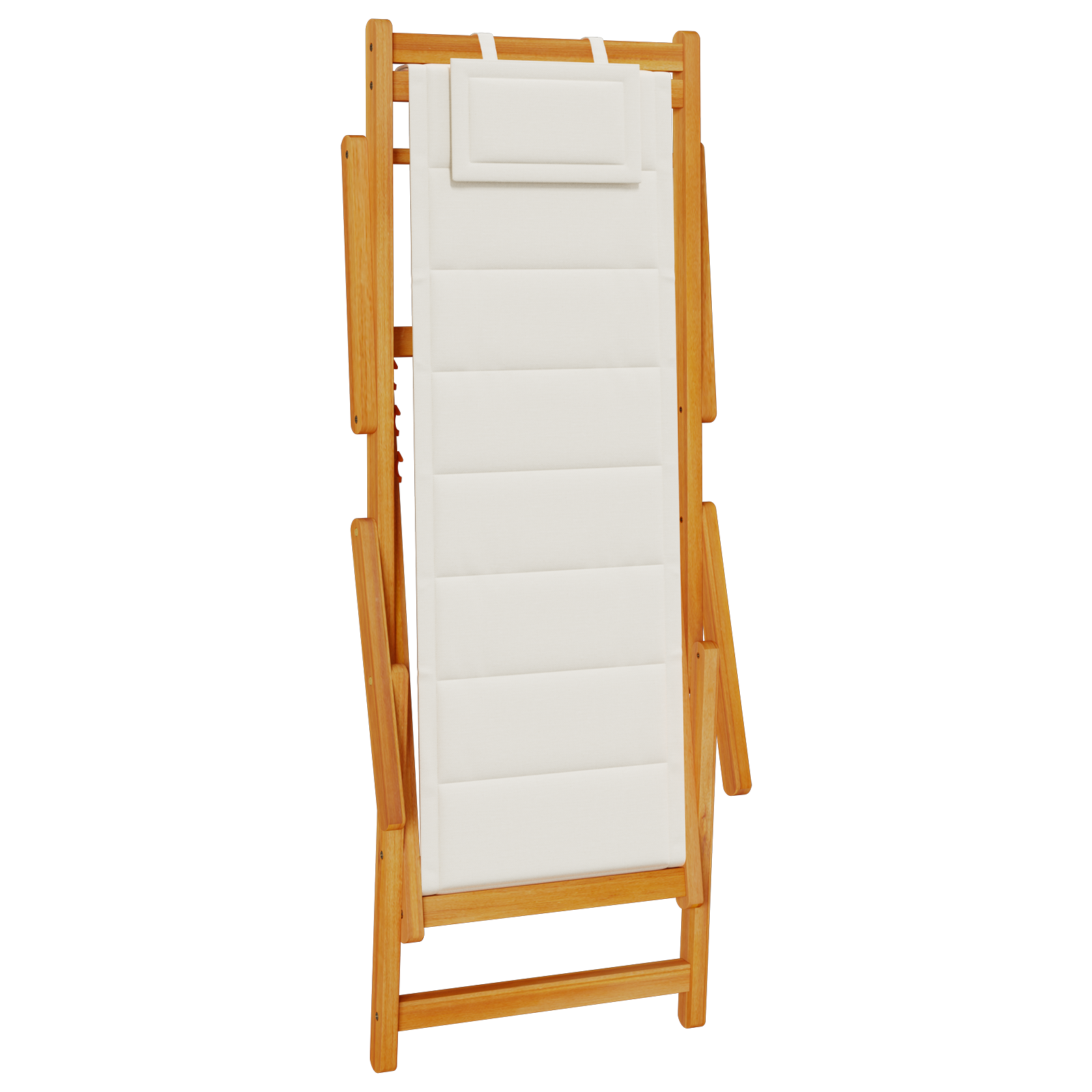 Chaises de plage pliantes vidaXL 2 pcs Gris clair Bois d'acacia massif et Textilène Chaises de jardin vidaXL