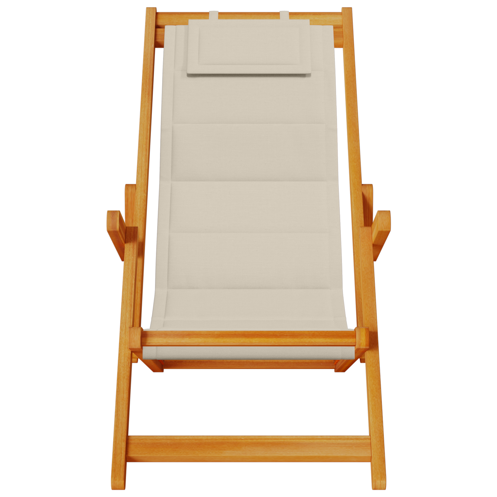Chaises de plage pliantes vidaXL 2 pcs Taupe en bois d'acacia et Textilène Chaises de jardin vidaXL