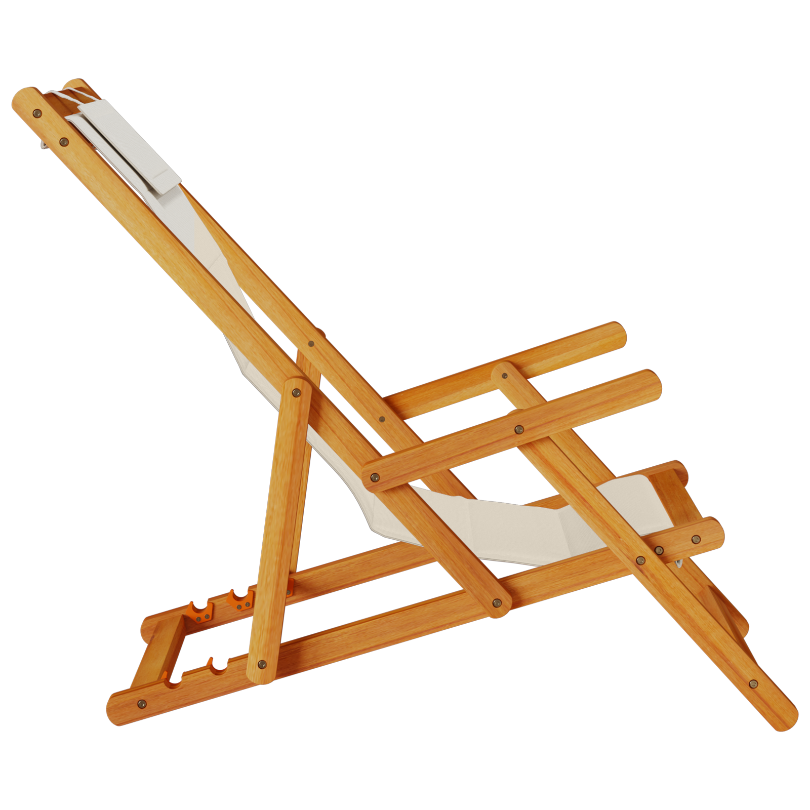 Chaises de plage pliantes vidaXL 2 pcs Taupe en bois d'acacia et Textilène Chaises de jardin vidaXL