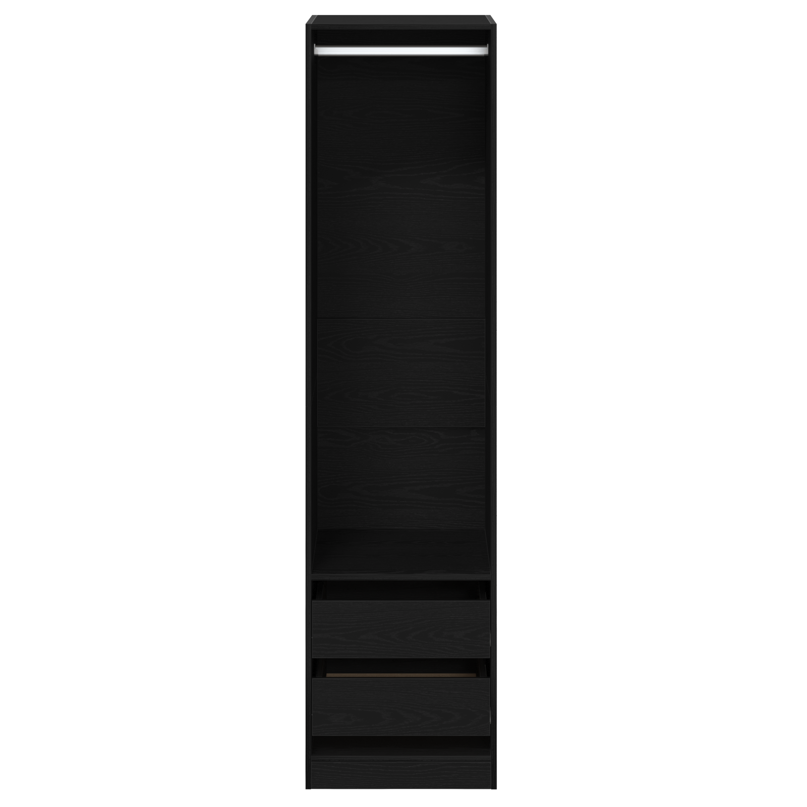 Armoire - Chêne noir, 50 x 50 x 200 cm, Fabriquée en bois
