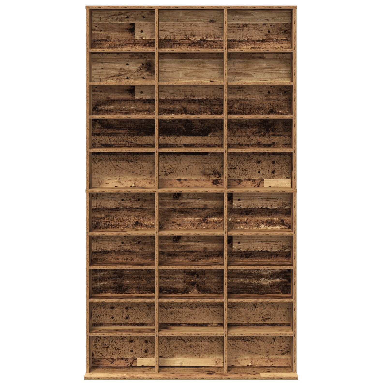 Meuble CD - Bois Vieux - 101x23x177.5 cm - Bois reconstitué XIOS