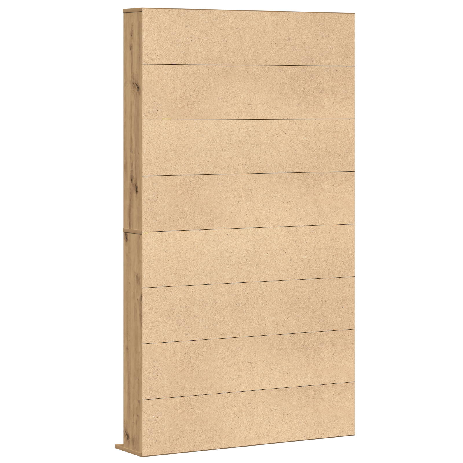 meuble CD en chêne artisanal - 101x23x177.5 cm en bois d'ingénierie XIOS
