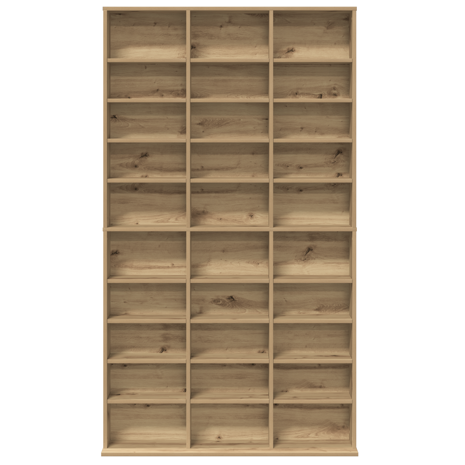 meuble CD en chêne artisanal - 101x23x177.5 cm en bois d'ingénierie XIOS