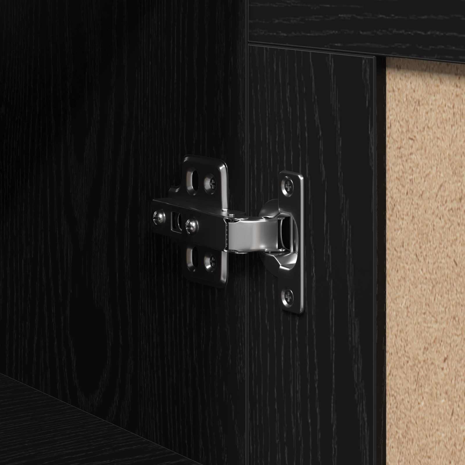 Armoires Murales 2 pcs Chêne Noir Bois Ingénieré