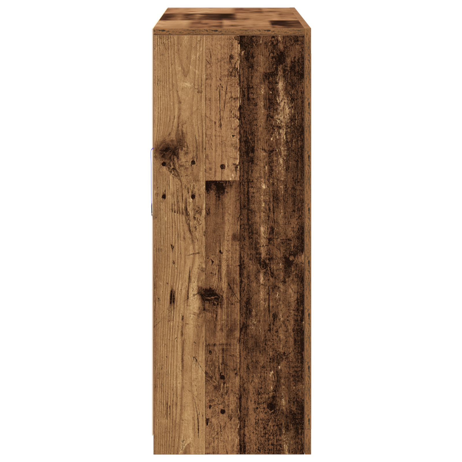 Buffet vidaXL avec lumières LED Bois ancien 162x37x100 cm Bois d'ingénierie