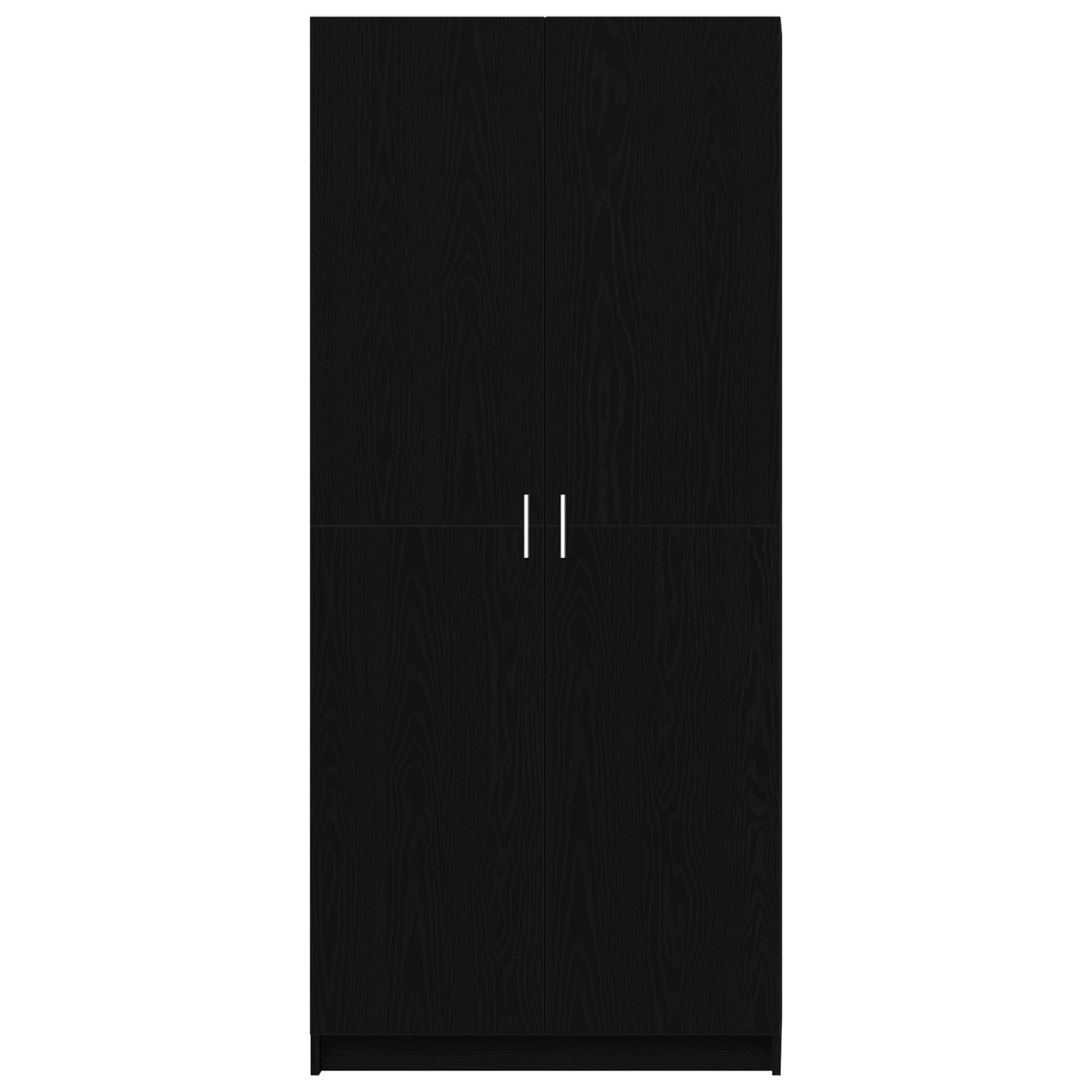 Armoire Noir Chêne 80x51x180 cm Bois d'ingénierie