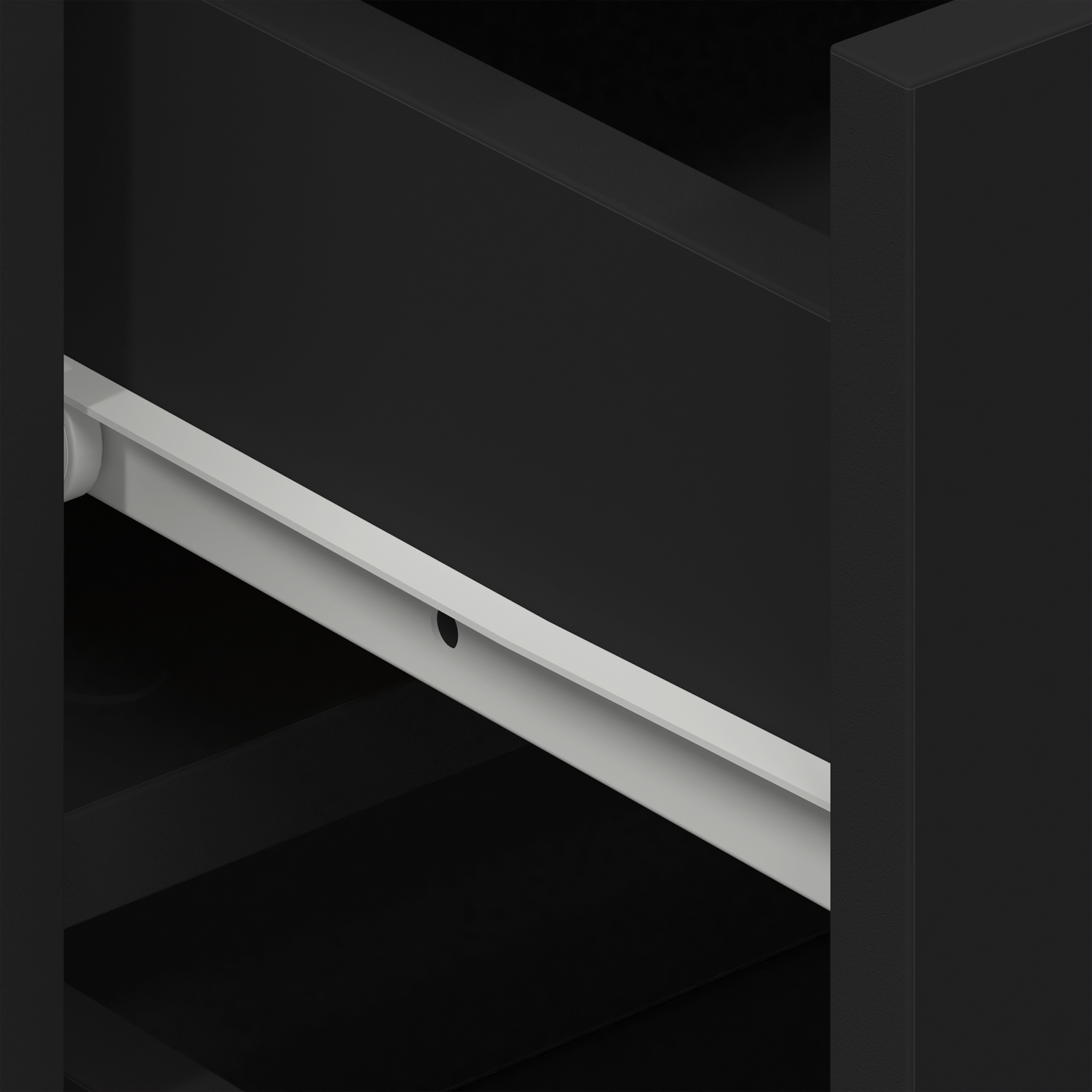 Buffet vidaXL Noir Bois d'ingénierie 120 x 36 x 69 cm Rangement Buffet