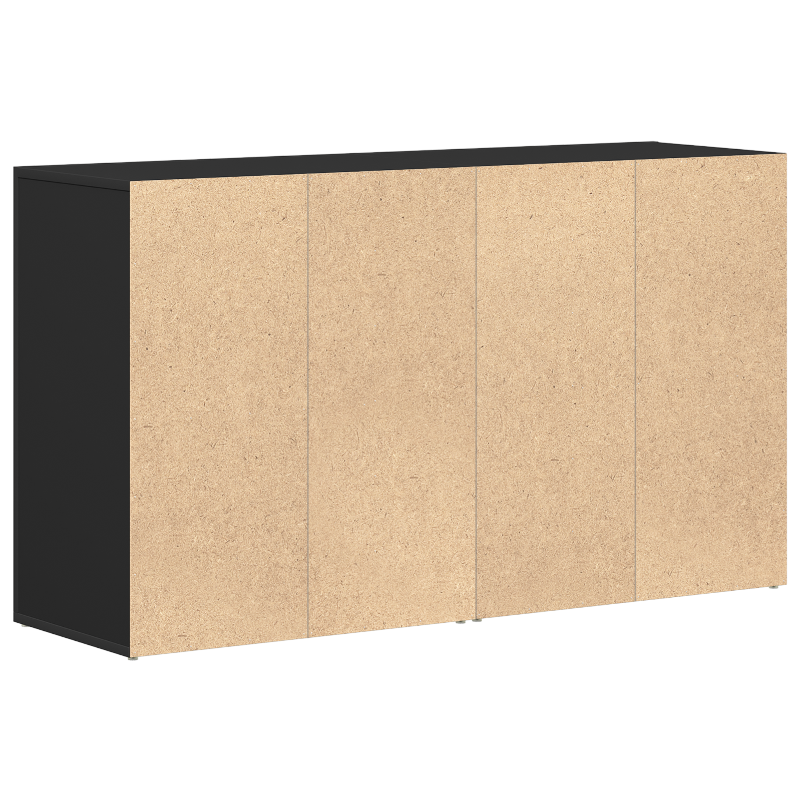 Buffet vidaXL Noir Bois d'ingénierie 120 x 36 x 69 cm Rangement Buffet