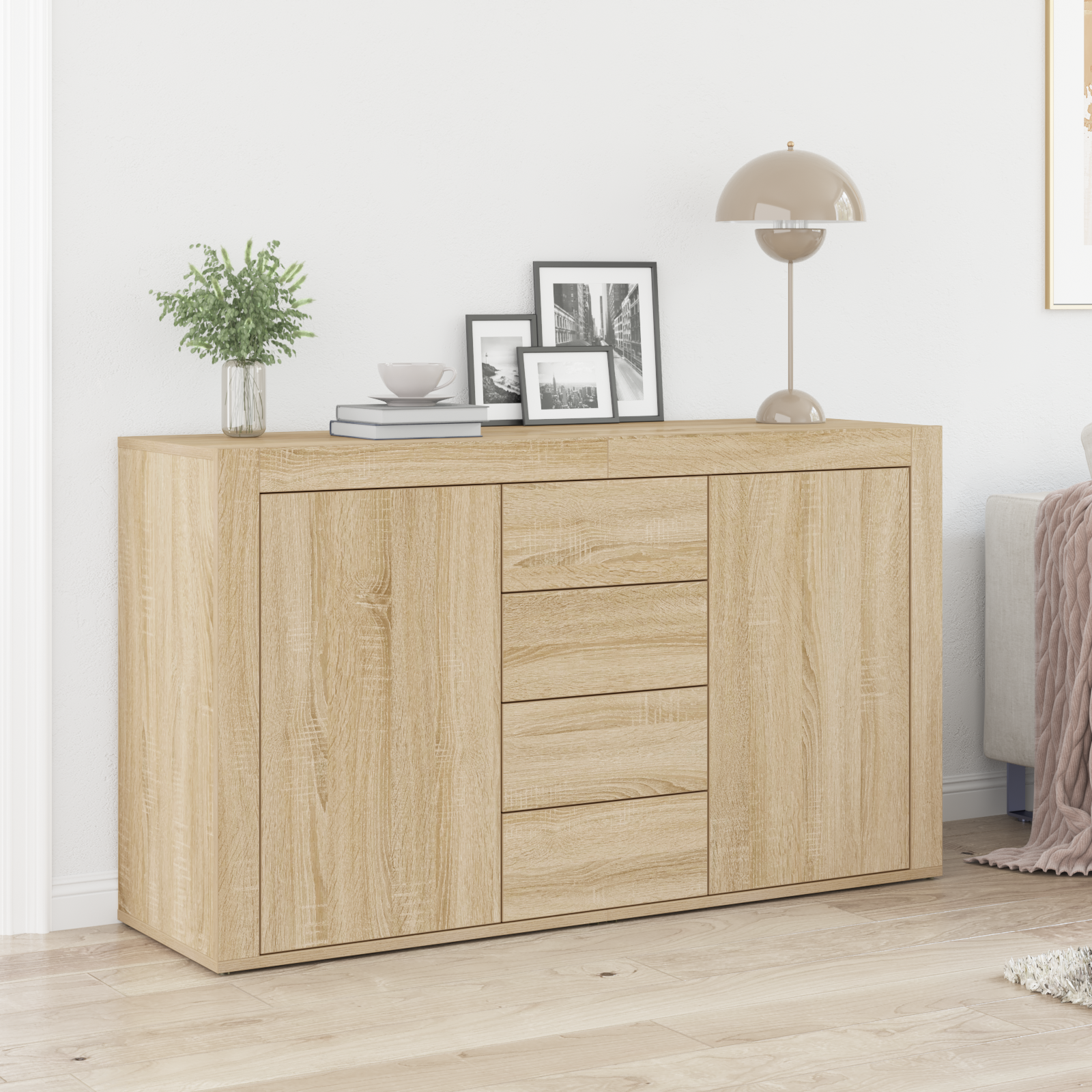 Buffet vidaXL Chêne de Sonoma Bois d'ingénierie 120 x 36 x 69 cm