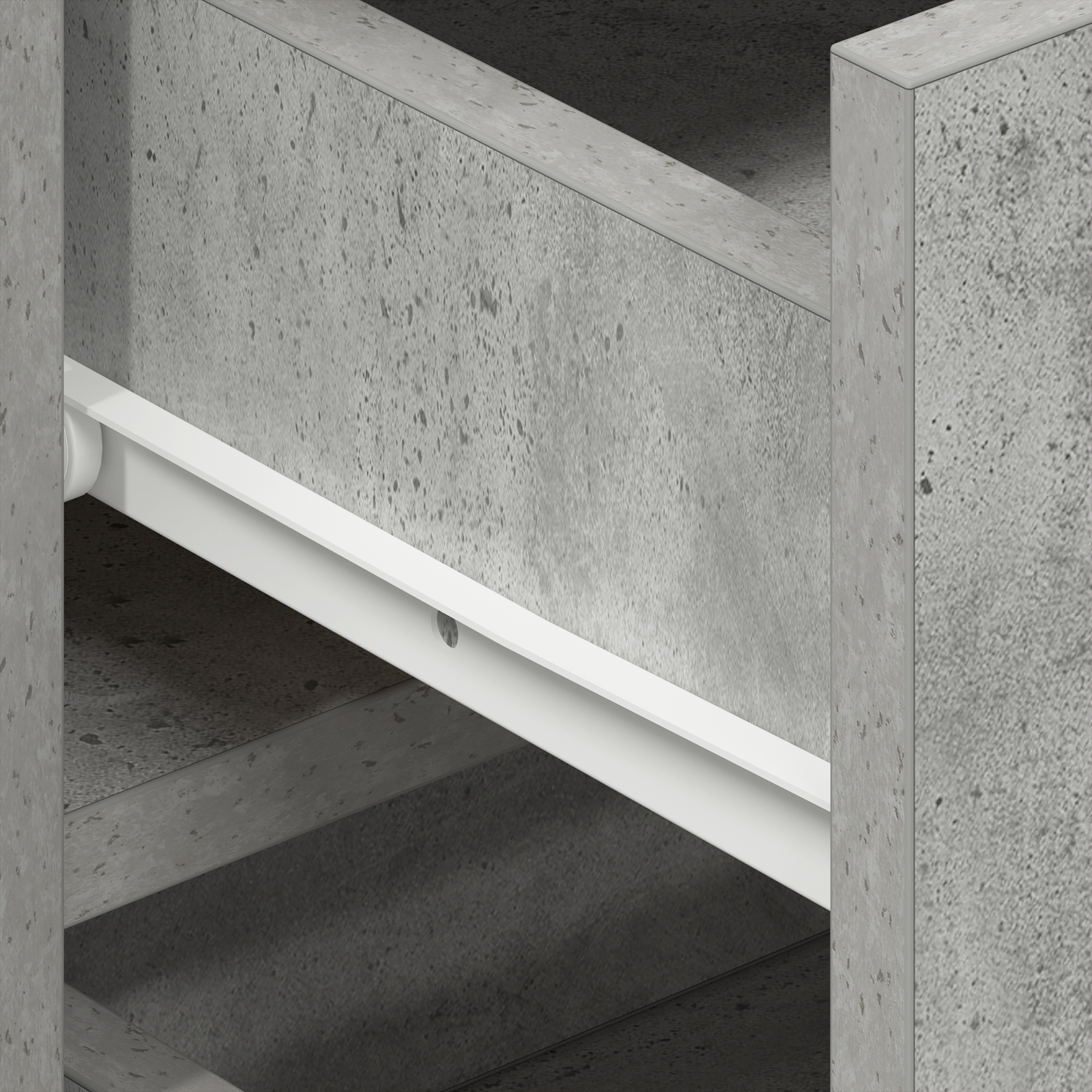 Buffet vidaXL Gris béton Bois d'ingénierie 120 x 36 x 69 cm Rangement