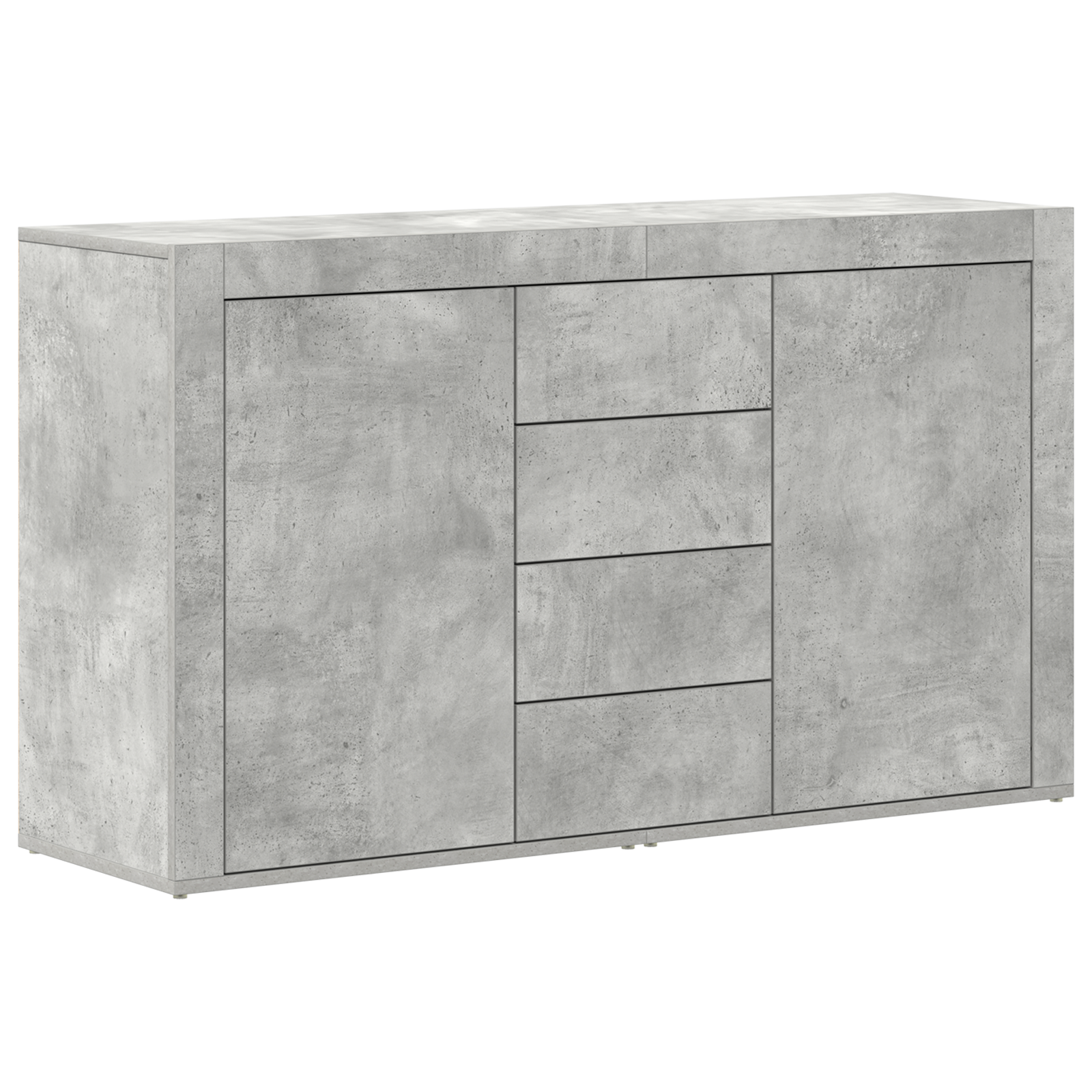 Buffet vidaXL Gris béton Bois d'ingénierie 120 x 36 x 69 cm Rangement