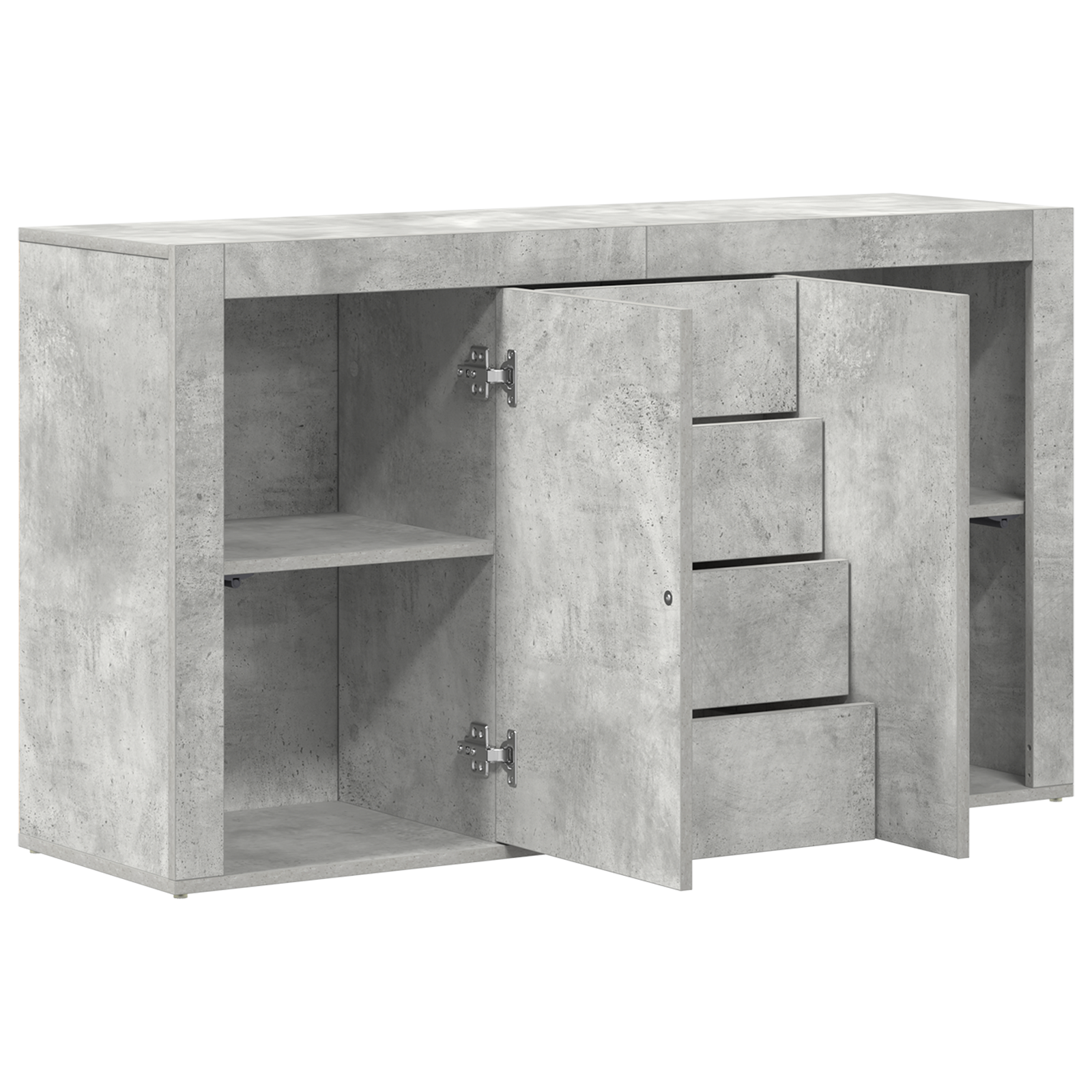 Buffet vidaXL Gris béton Bois d'ingénierie 120 x 36 x 69 cm Rangement