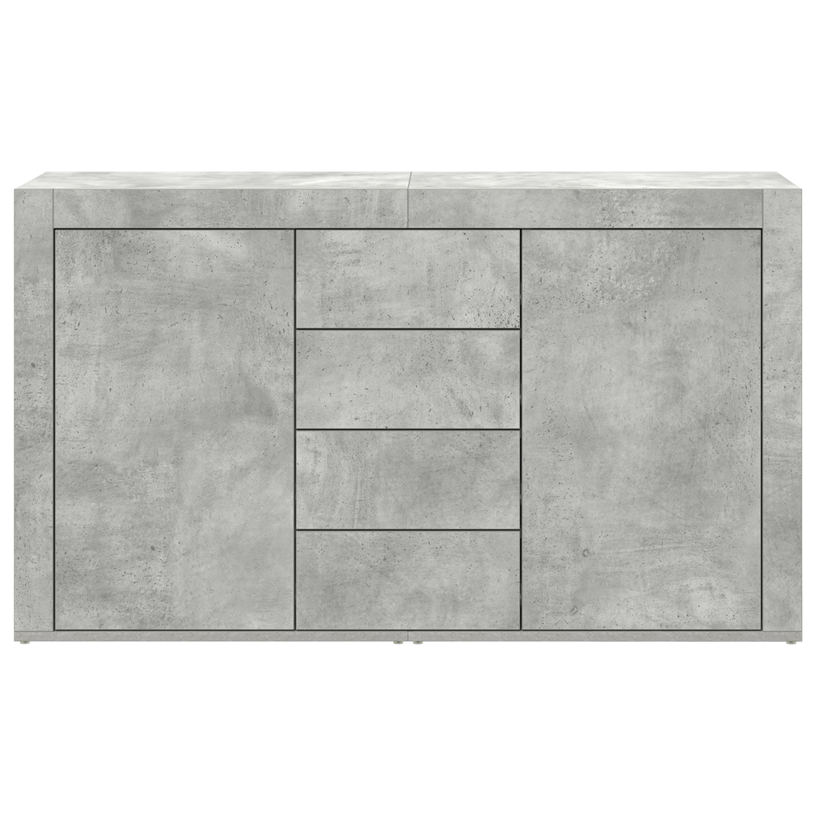 Buffet vidaXL Gris béton Bois d'ingénierie 120 x 36 x 69 cm Rangement