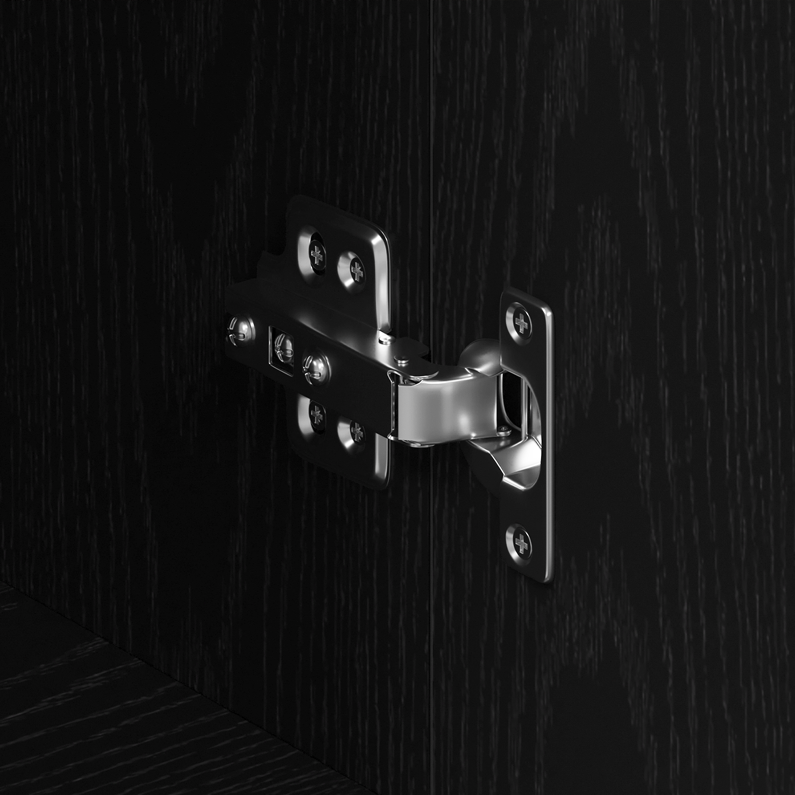 Buffet Chêne noir Bois d'ingénierie 120 x 36 x 69 cm Rangement