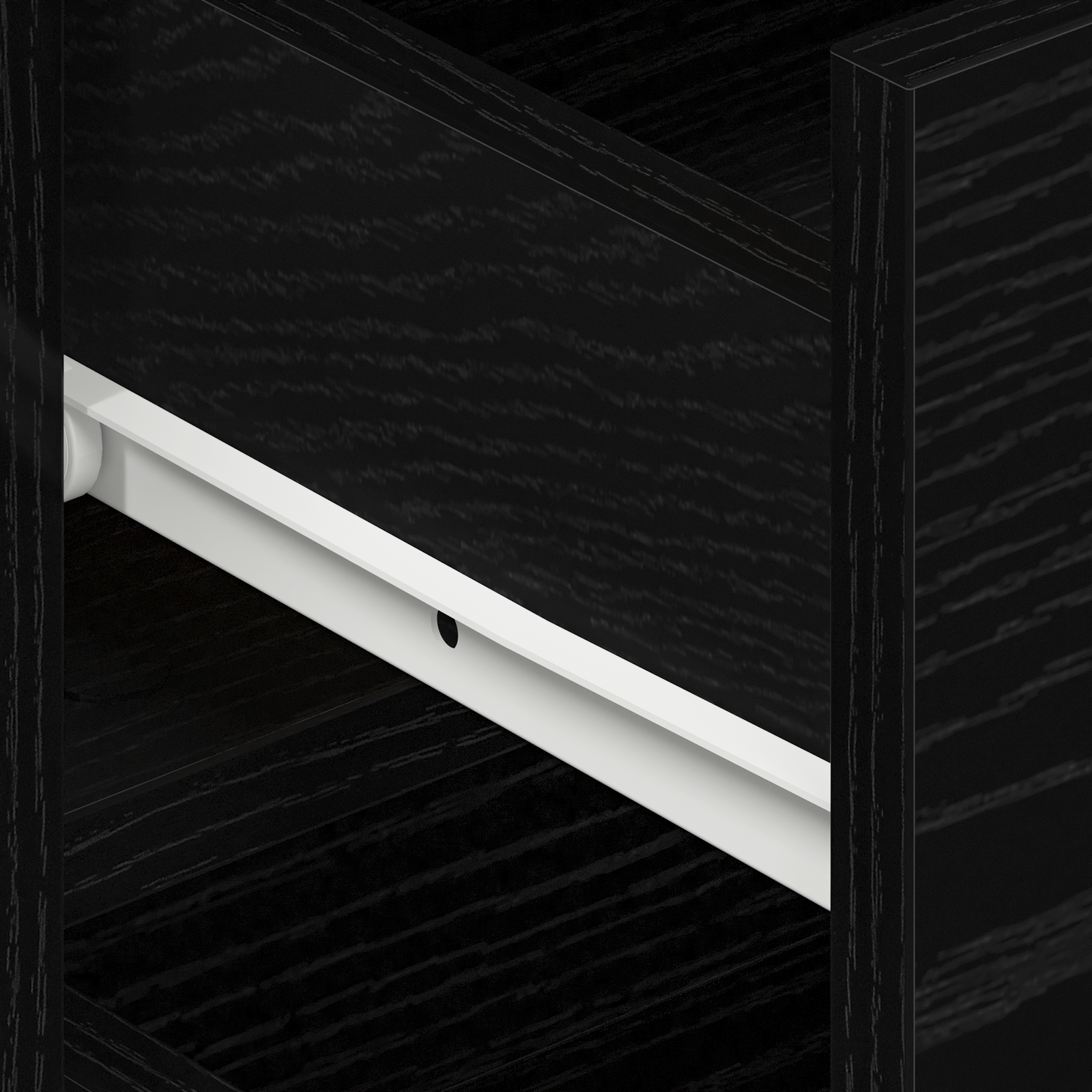 Buffet Chêne noir Bois d'ingénierie 120 x 36 x 69 cm Rangement