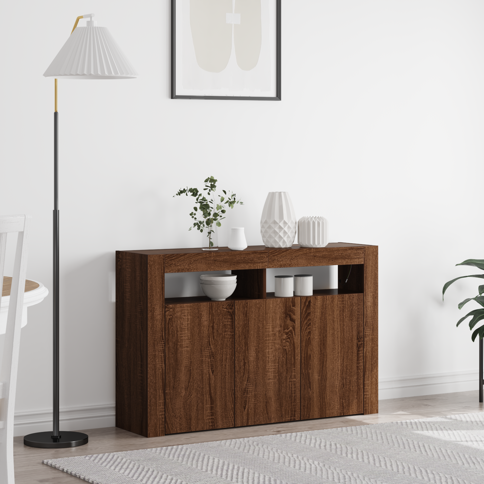 Buffet Chêne Brun Bois d'ingénierie 116 x 30 x 75 cm Buffet