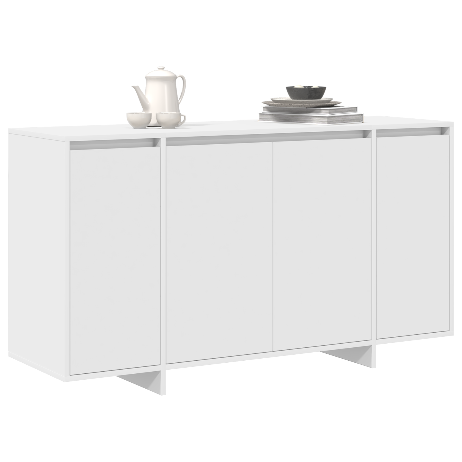 buffet blanc Blanc Bois 135 x 41 x 75 cm Buffet blanc